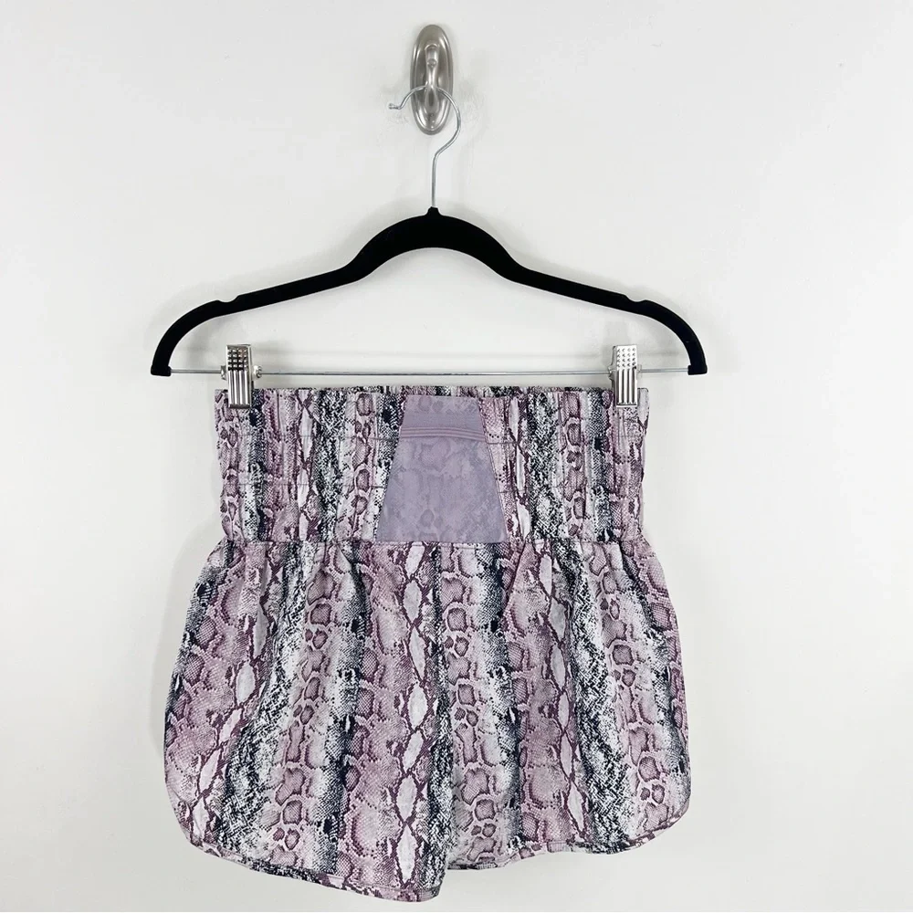 Free People Movement The Way Home High Rise Athletic Shorts Anaconda Print NWT - Picture 3 of 14